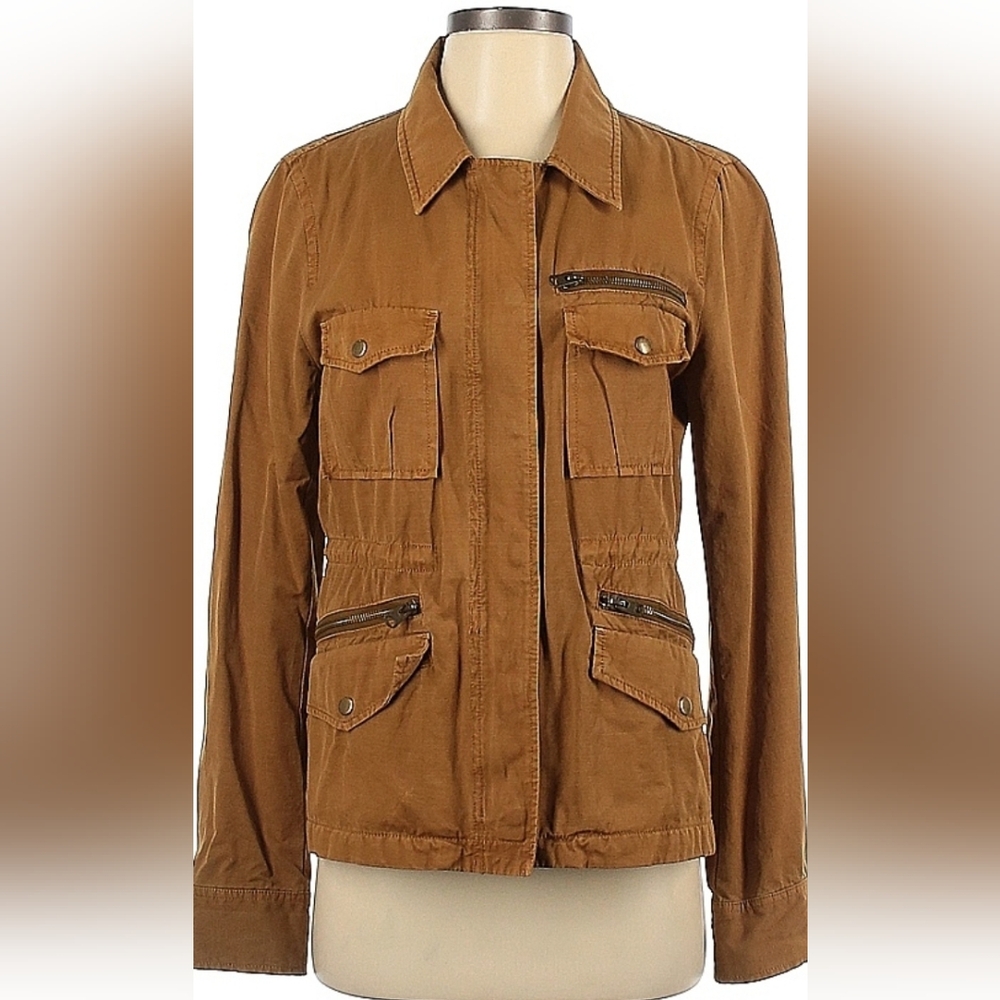 J. Crew Classic Tan Utility Jacket for Women Size S